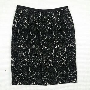 Talbots Black High Waist Pencil Skirt Size 8